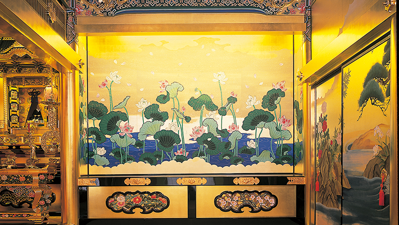 金紙張の見本　北海道　専修寺様別院