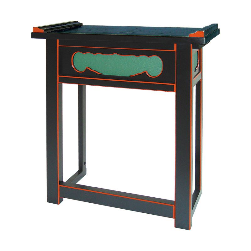 内陣用背高経机 黒塗面朱1140-2000