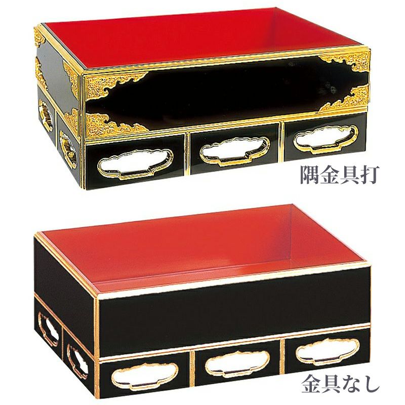 説相箱（金具なし、隅金具打 2種類）5390