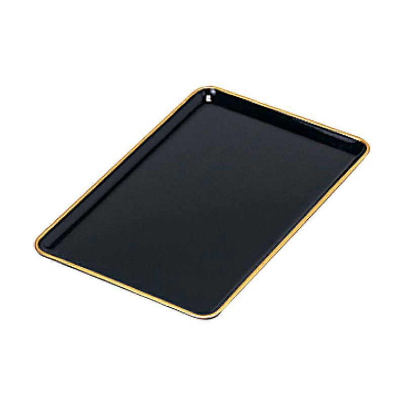 PC名刺盆 黒塗天金（奥行21cm、奥行24cm、奥行27cm 3種類）5911