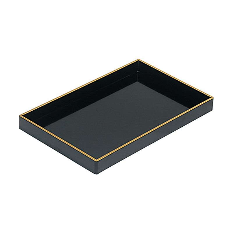 木製焼香盆 スベラーズ 黒塗天金 1尺（約30cm） 5933-1000