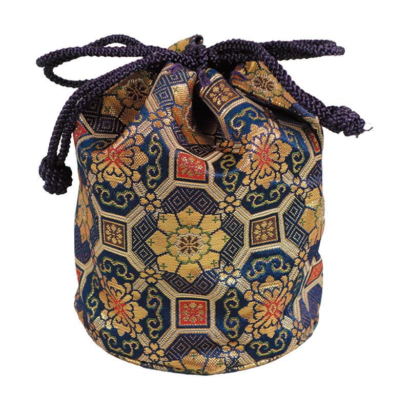 携帯用二段式丸香炉専用金襴袋2620-1000