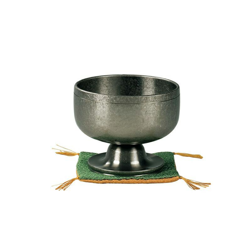 高台リン【遊亀】 朧銀色（口径4.5cm～口径9cm 7種類）4004