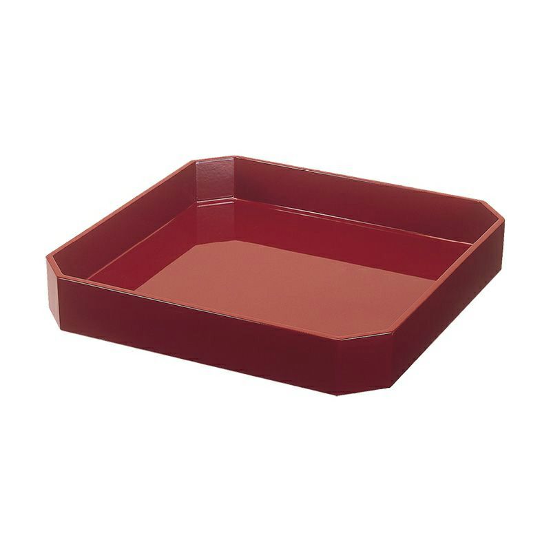 折敷 朱塗裏黒塗（幅7寸：約21cm～幅1.1尺：約33cm 5種類）4960