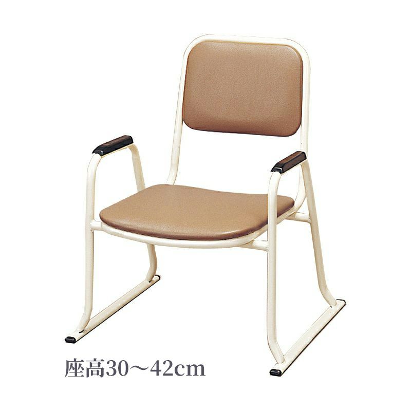 肘付本堂用お詣り椅子 SH-E（座高30cm、座高42cm 2種類）0602