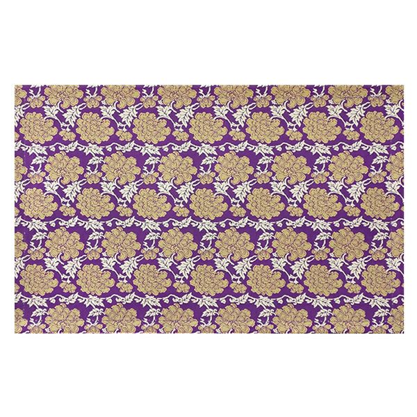 経机用防炎マット 14号用 黒/赤/紫（幅32.5cm、奥行22.5cm）2092