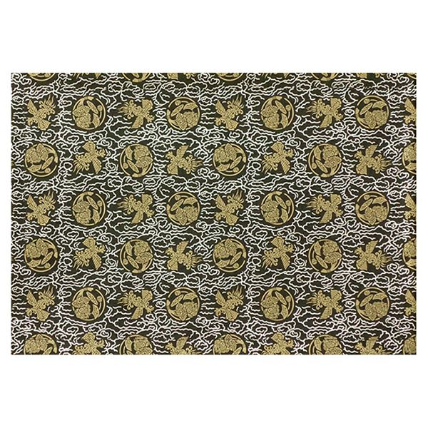 経机用防炎マット 20号用 黒/赤/紫（幅47.5cm、奥行31.5cm）2092