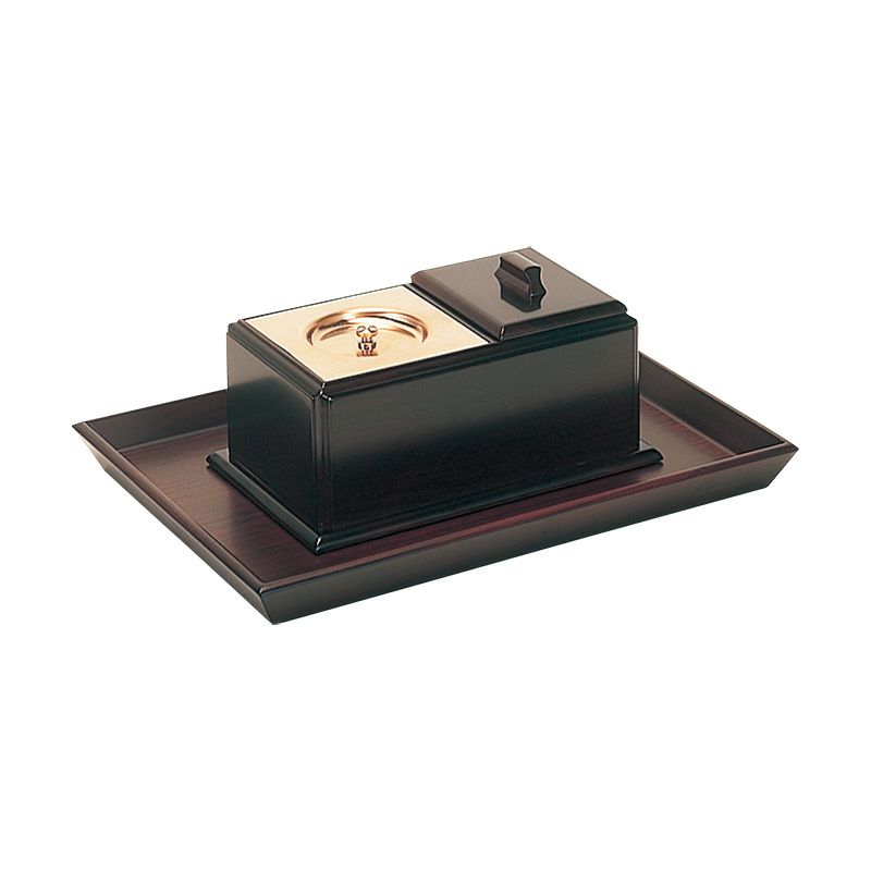 ルーツ型廻し香炉セット 黒檀 / 紫檀 2501