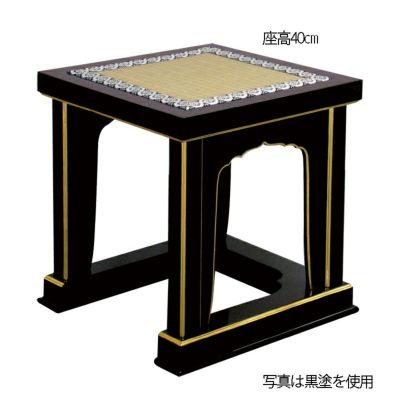 中京型背高経机用椅子 朱塗 / 黒塗 1110