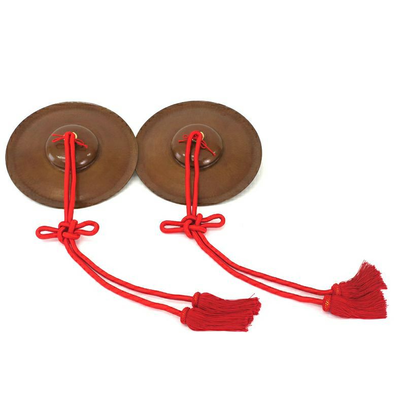 妙鉢 日蓮宗用 人絹紐付 ベアリング付 半双 2枚1組（直径27cm～33cm 3種類 ）