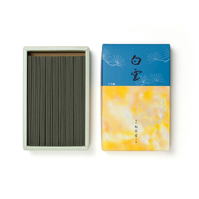 松栄堂 線香 白雲 短寸13.5cm バラ詰