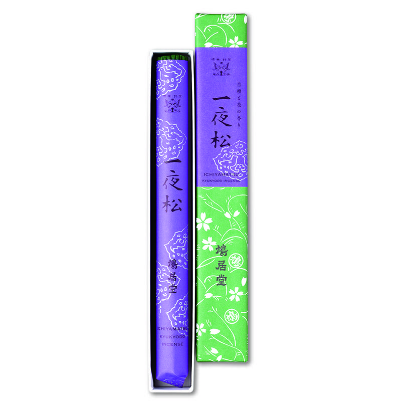 鳩居堂 線香 一夜松 白檀調 中寸17cm 1把