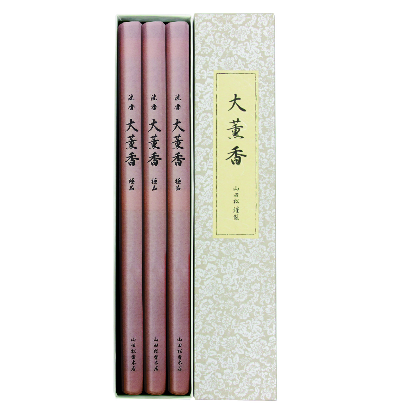 山田松香木店 寺院線香 大薫香 極品 沈香調 長寸33cm 1把24本 3把