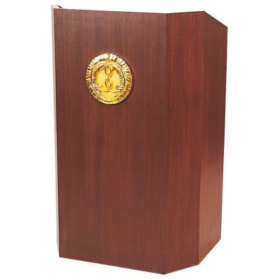 説教台 縦型 定紋付 横幅70cm（極上、最上 キャスター付/なし 4種類）