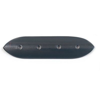 笹金具 一文字型 銅製黒色仕上 木造用鋲付（長さ9～24cm 9種類）