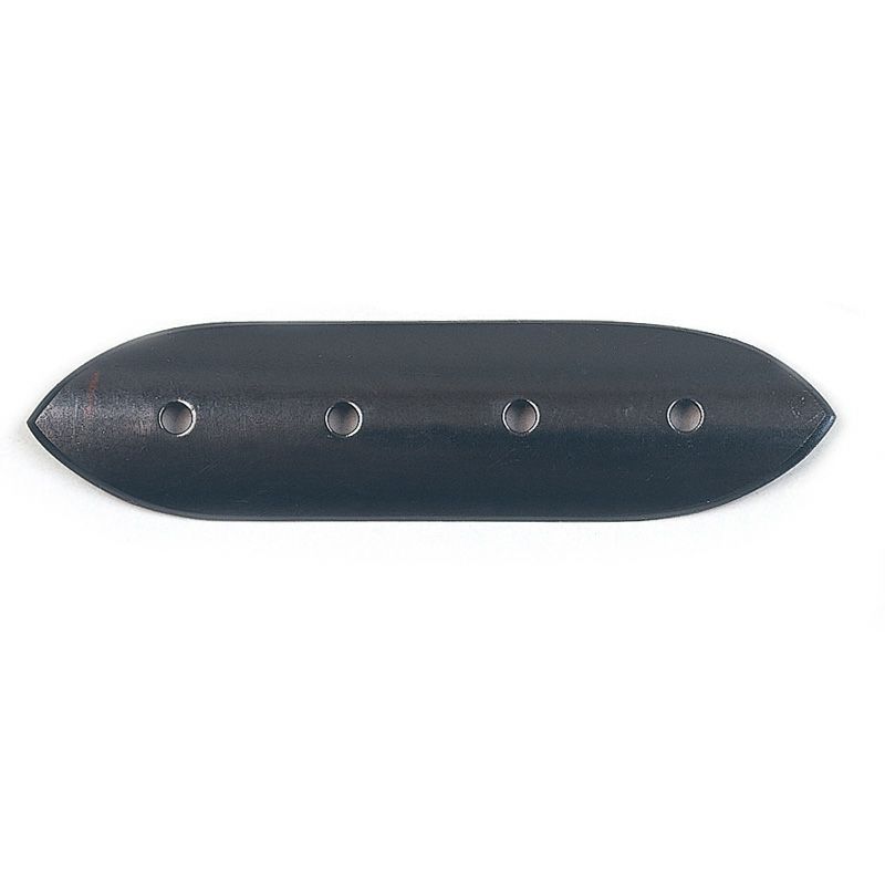 笹金具 一文字型 銅製黒色仕上 木造用鋲付（長さ9～24cm 9種類）