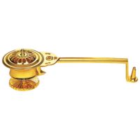 柄香炉 太子型 真鍮製 磨き（各宗派）