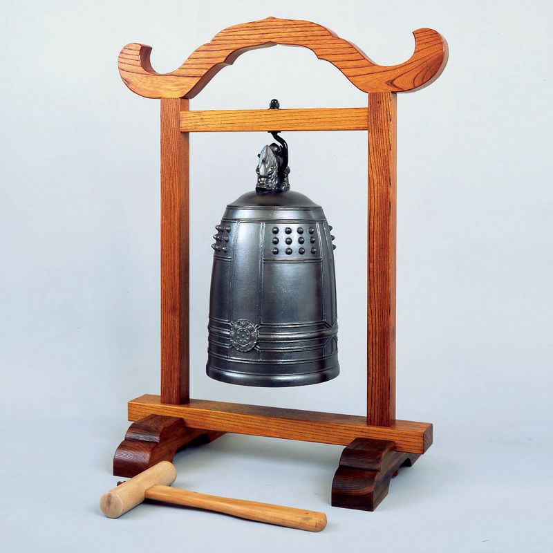 楽喚鐘台 ケヤキ製 吊金具付 喚鐘・撞木別 喚鐘24cm用 （各宗派）