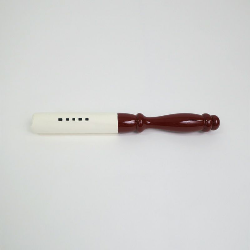 小金の撥 朱色塗 白革巻 本願寺派（小金直径15～24cm用 2種類）