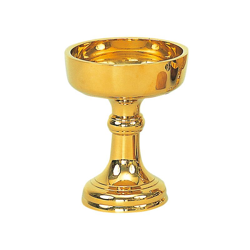 仏飯器 無地 真鍮製 磨き（口径7.5cm～13.5cm 6種類）