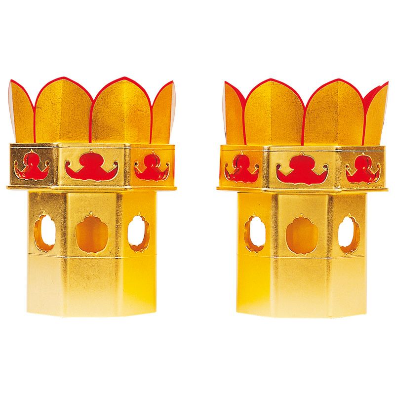 供笥 八角型 木製 純金箔押 無地 大谷派（対辺寸法15cm～24cm 7種類）