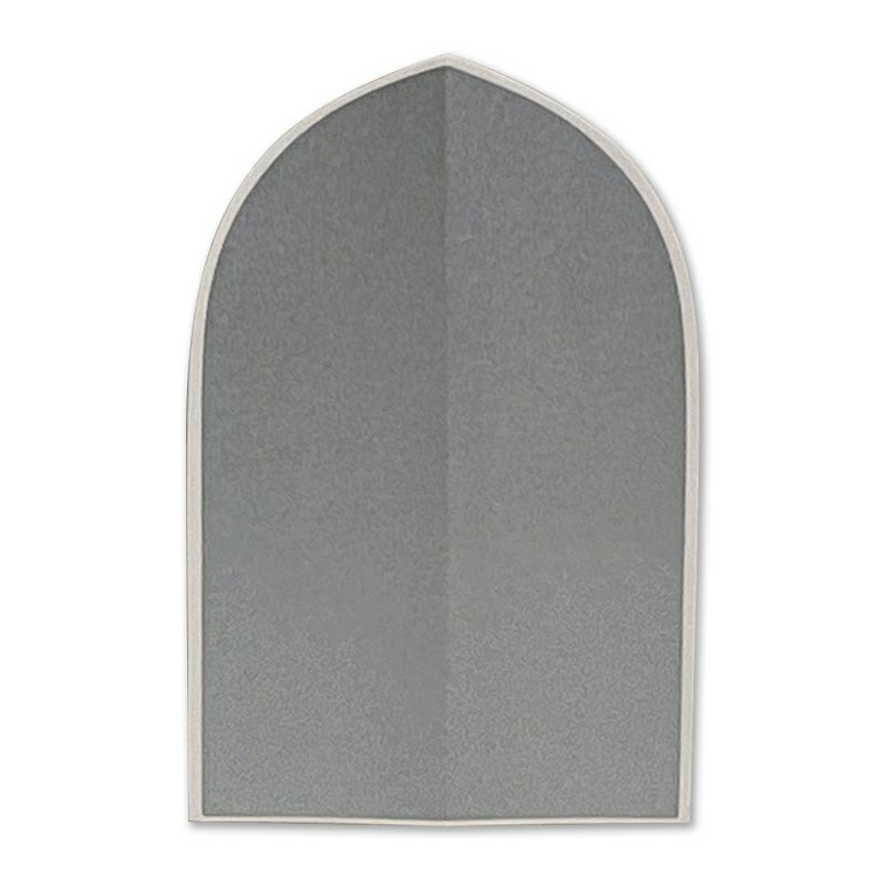 紙方立 八角型 銀地白縁 16枚1組 本願寺派（供笥寸法15cm～24cm 7種類）