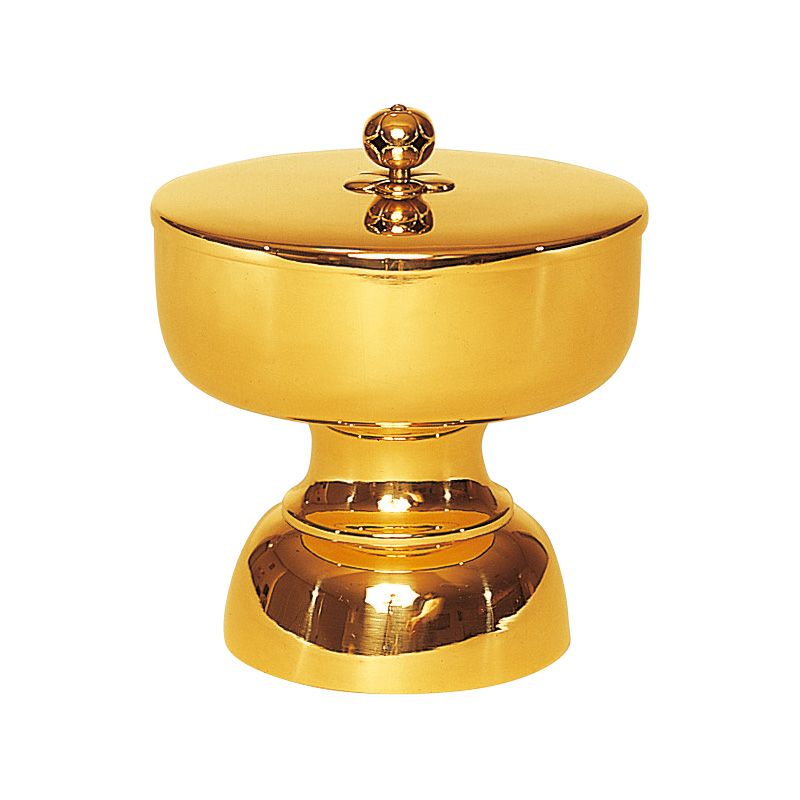 芯切壷 カップ型 真鍮製 磨き 直径13cm（各宗派）