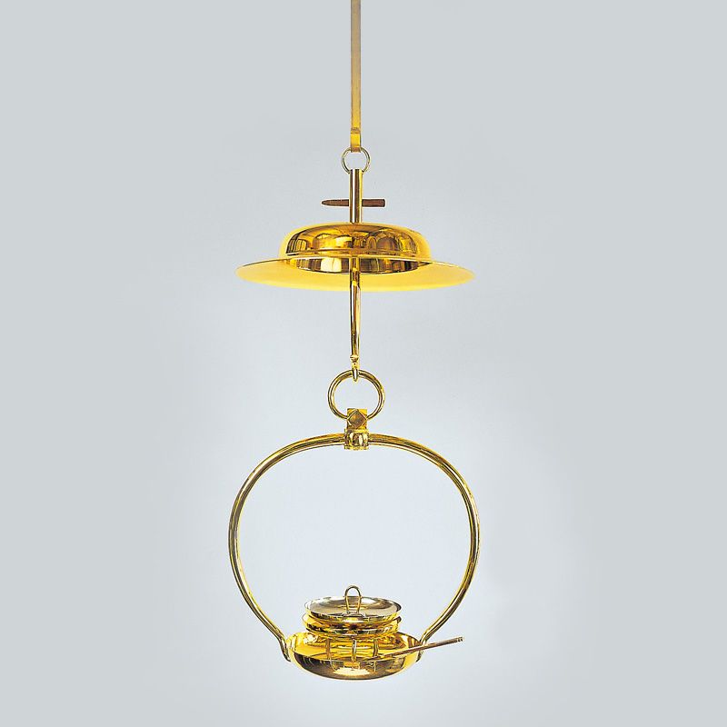 輪灯 磨き 油皿、舌、灯芯押、香箸付 極上（笠径21～36cm 6種類）