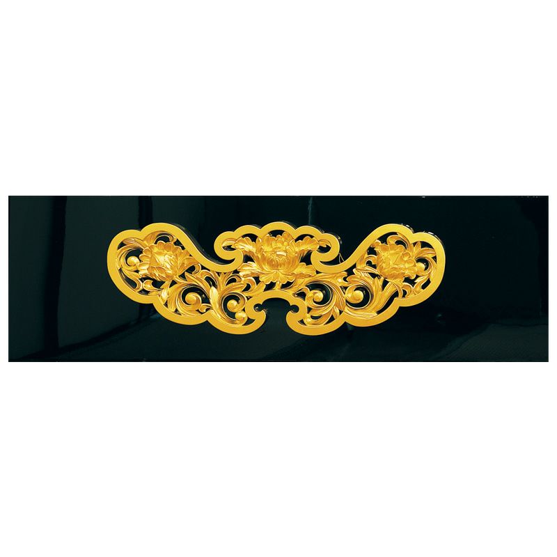 上壇下団扇彫物 阿弥陀堂型 牡丹唐草彫刻入 地板共 極上 基準寸法横幅151cm（大谷派）