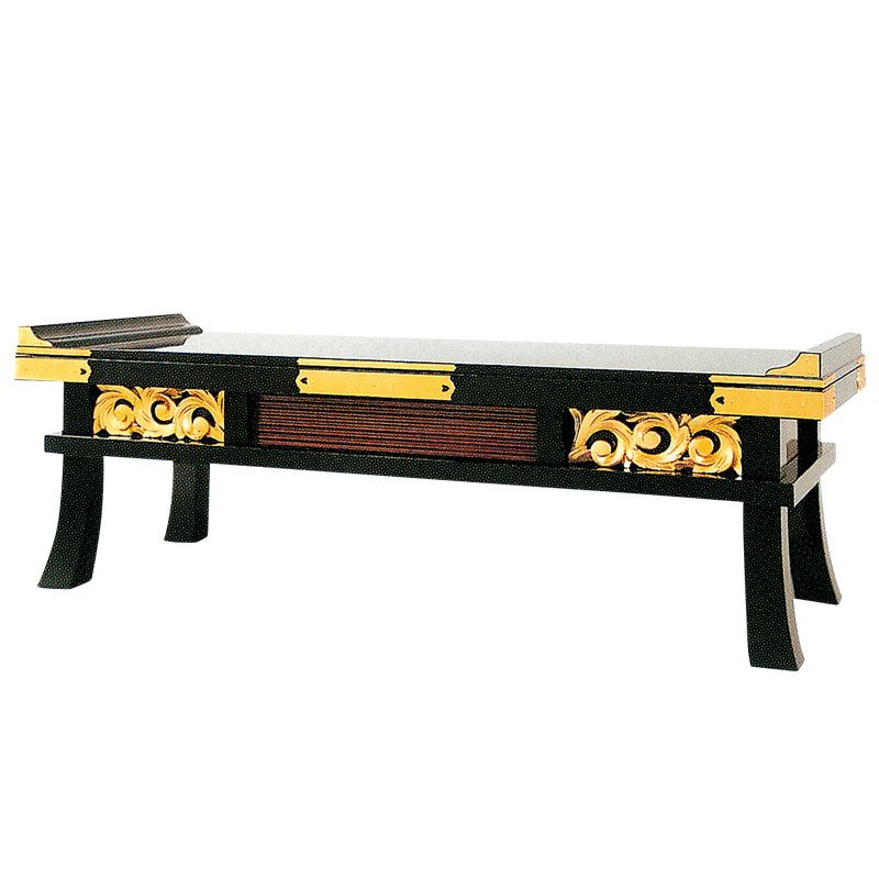 新様式上卓 B型（脚付型） 本漆塗 純金箔押 横幅91cm（各宗派）