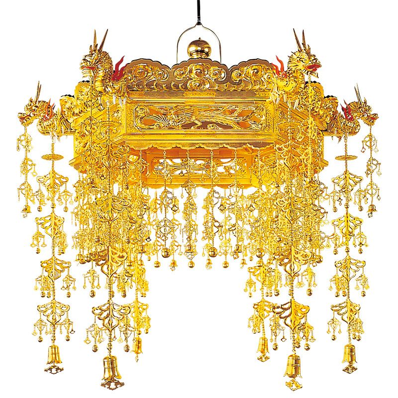 人天蓋 六角型 総瓔珞（ようらく）下がり 瓔珞木製 極上 笠対辺寸法