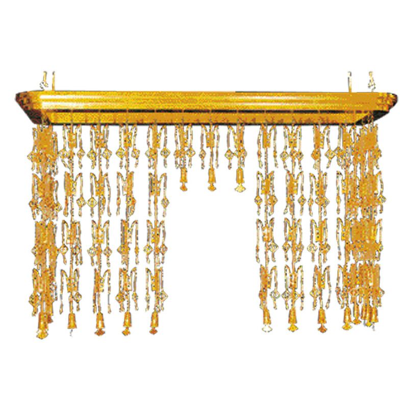 新様式仏天蓋（瓔珞） 笠・瓔珞木製 純金箔押 横幅91cm（各宗派