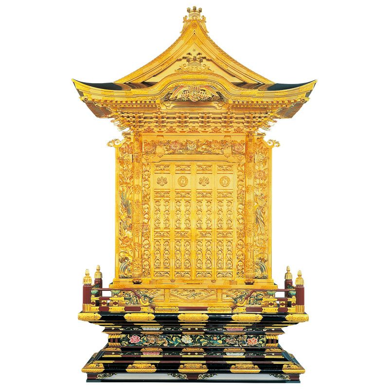 蓮如様御厨子 入母屋造り妻入 極上 屋根幅136cm（本願寺派）