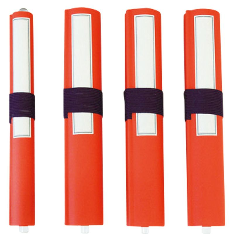 荘経 朱色和紙表装 四巻1組 高さ27cm（経文有無など 3種類）