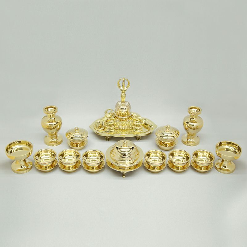 前具 一面器 極上品 真鍮製本磨き 天台宗 真言宗（豆型～大大型 5種類