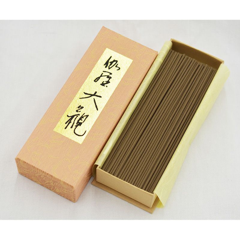 日本香堂 伽羅大観 伽羅調 短寸13.8cm バラ詰 1箱