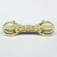 前具 五鈷杵 極上品 真鍮製本磨き（長さ8.0cm～16.8cm 5種類）