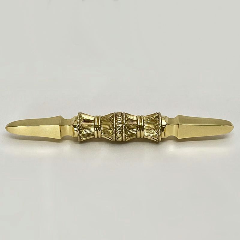 前具 独鈷杵 極上品 真鍮製本磨き 1個（長さ8.2cm～16.7cm 5種類）