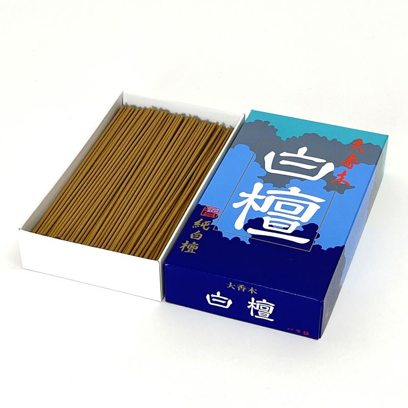 精華堂 線香 大香木白檀 白檀調 短寸14cm バラ詰大