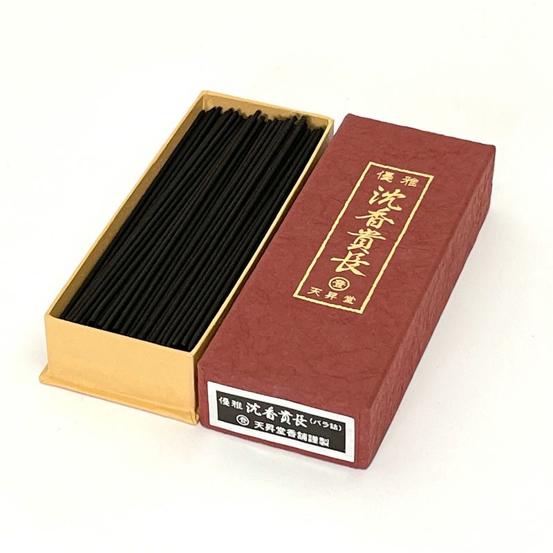 天昇堂 線香 優雅沈香貴長 沈香調 短寸13.5cm バラ詰