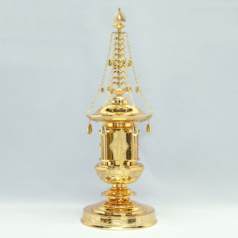 丸塔 真鍮製 金メッキ仕上 高さ57cm～33cm