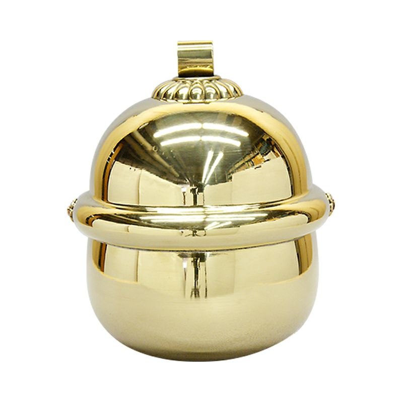 本坪鈴 栓さし型 真鍮製 磨き（直径（帯幅）約27cm～約21cm 3種類）