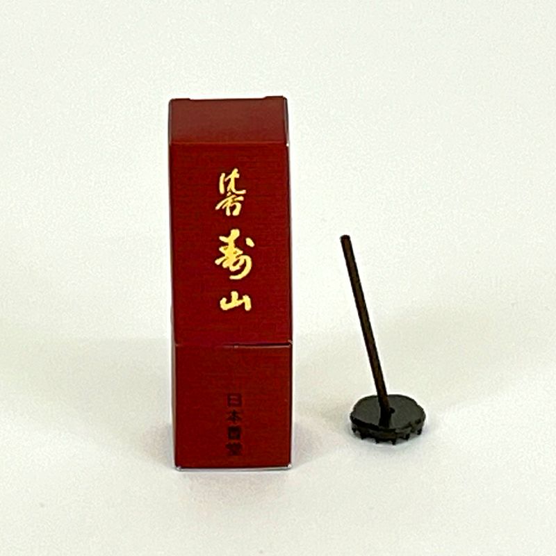 日本香堂 沈香寿山スティック 香立付 部屋香 短寸5.7cm 24本入