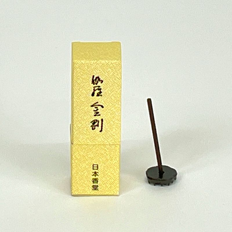 日本香堂 伽羅金剛スティック 香立付 部屋香 短寸5.7cm 24本入