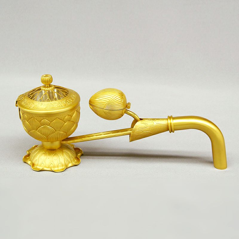 柄香炉 丸柄 金メッキ 大谷派 | 寺院用仏具・寺院用品専門店 若林佛具