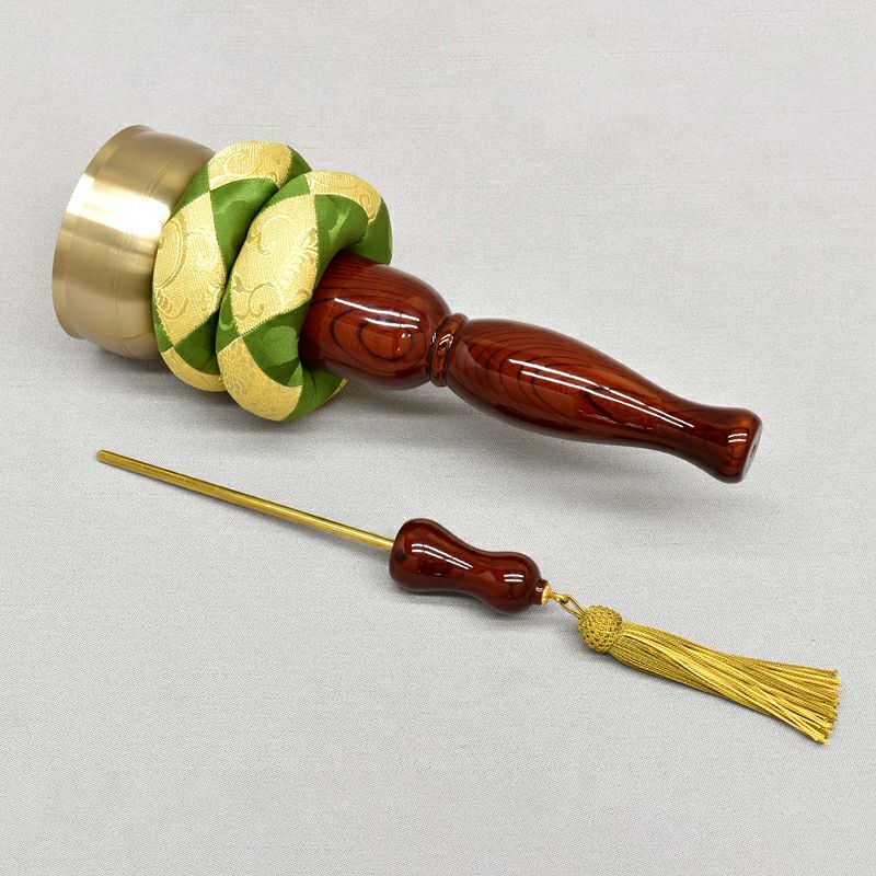 【佐波理製】印金セット マグネット式木地呂色漆柄 撥収納式（口径8.4cm、9.0cm 2種類）