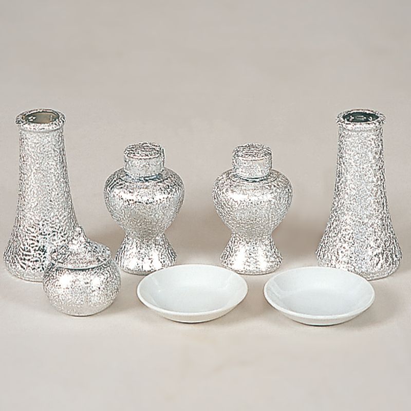 神具 銀チヂミセット（小、中、大 3種類）