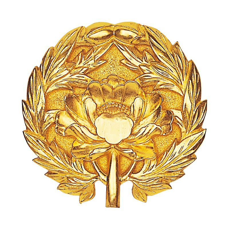 定紋 抱牡丹紋 木製 純金箔押（直径18～91cm 9種類）